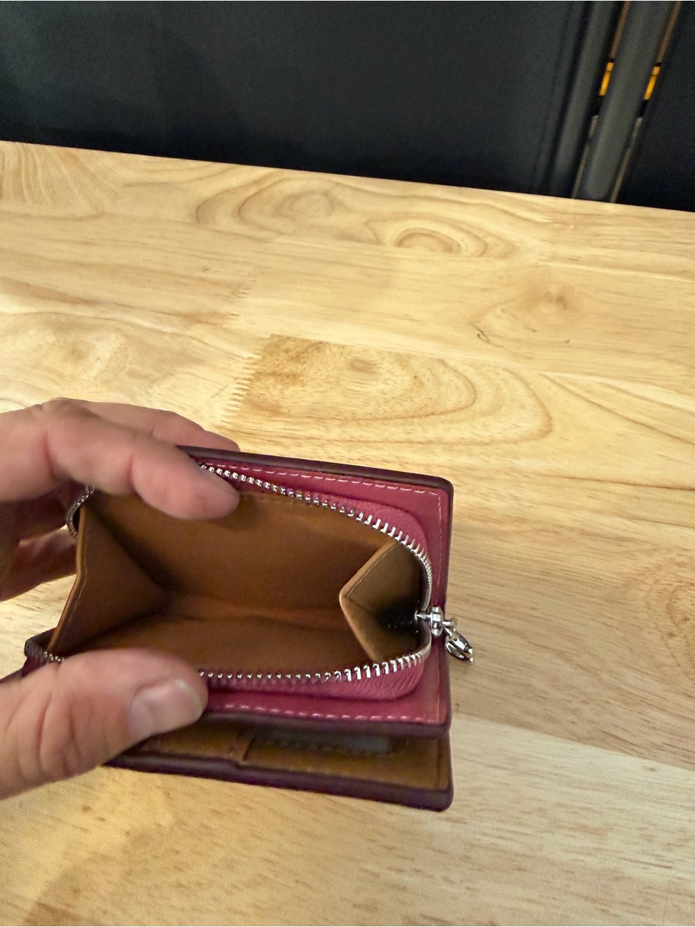 Coach White Wallet with Pink Flamingo Print - Picture 6 of 6